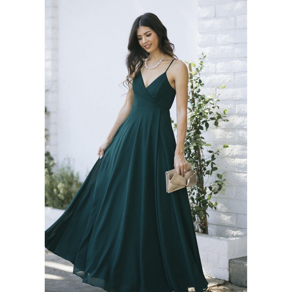 Shop emerald green dress for Sale on Shopee Philippines
