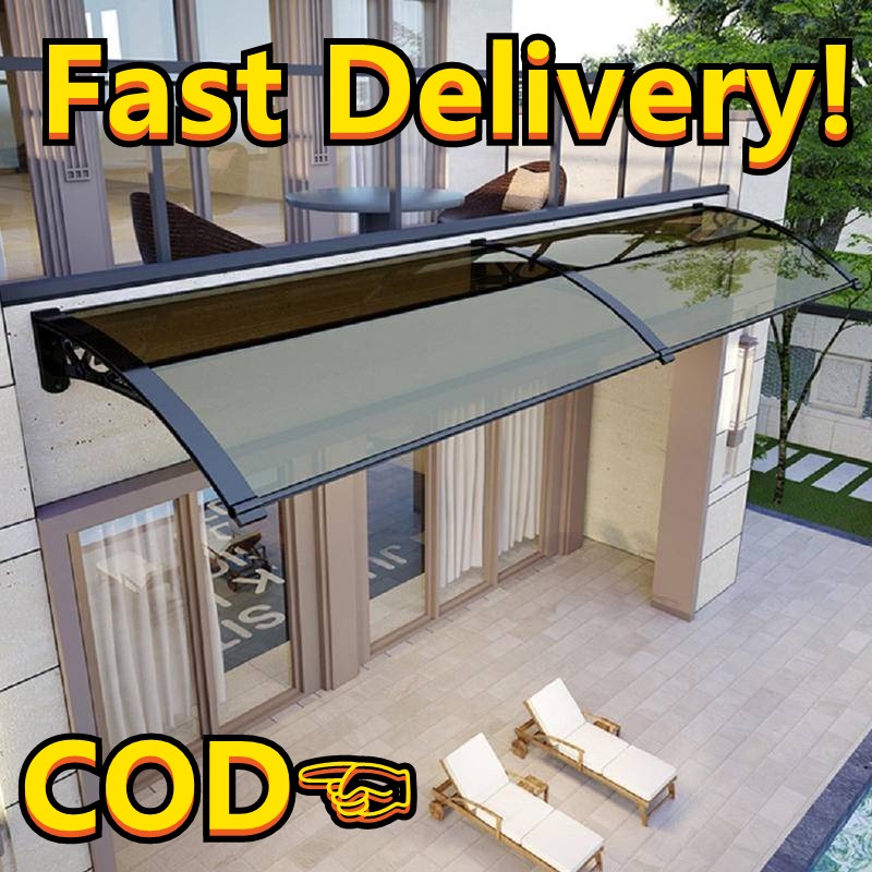 80*120CM Awnings With Brackets For Outdoor Rain Shelters Window Awnings Waterproof Outdoor