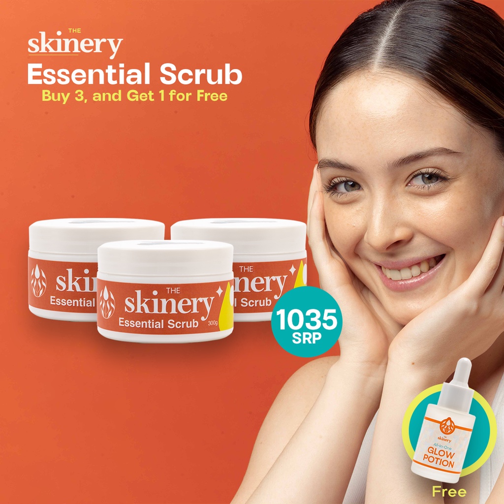 Bundle of 3 The Skinery Essential Scrub 300g and Get 1 The Skinery All ...