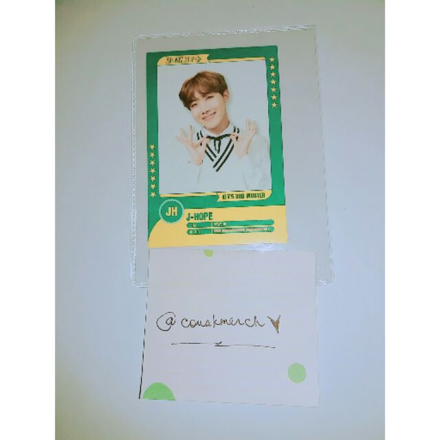 Bts Hoseok 3rd Muster Player Card Shopee Philippines