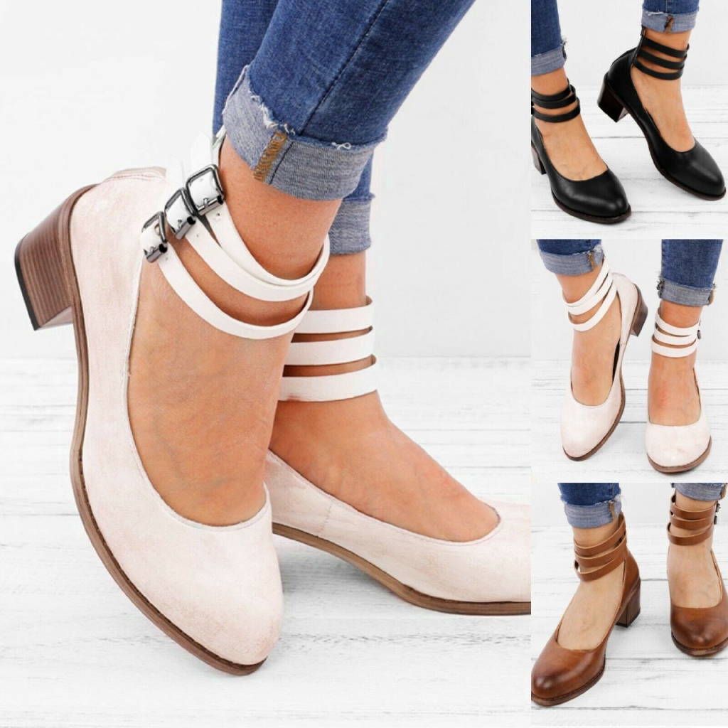 ankle strap work shoes