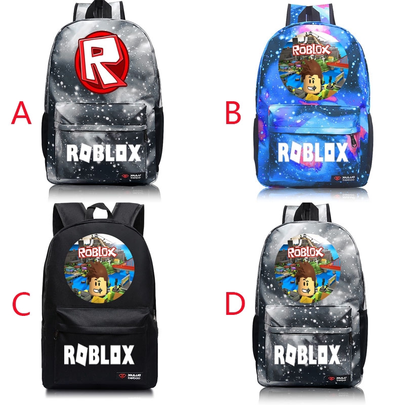 Kids Roblox Backpack Schoolbag Students Bookbag Casual School Bag Travel Unisex Men Women Boys Girls - team skull shorts male roblox