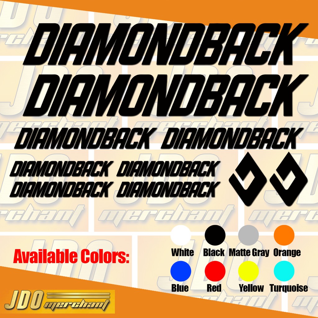 DiamondBack 2 Bike Pack Vinyl Stickers Decals Shopee Philippines