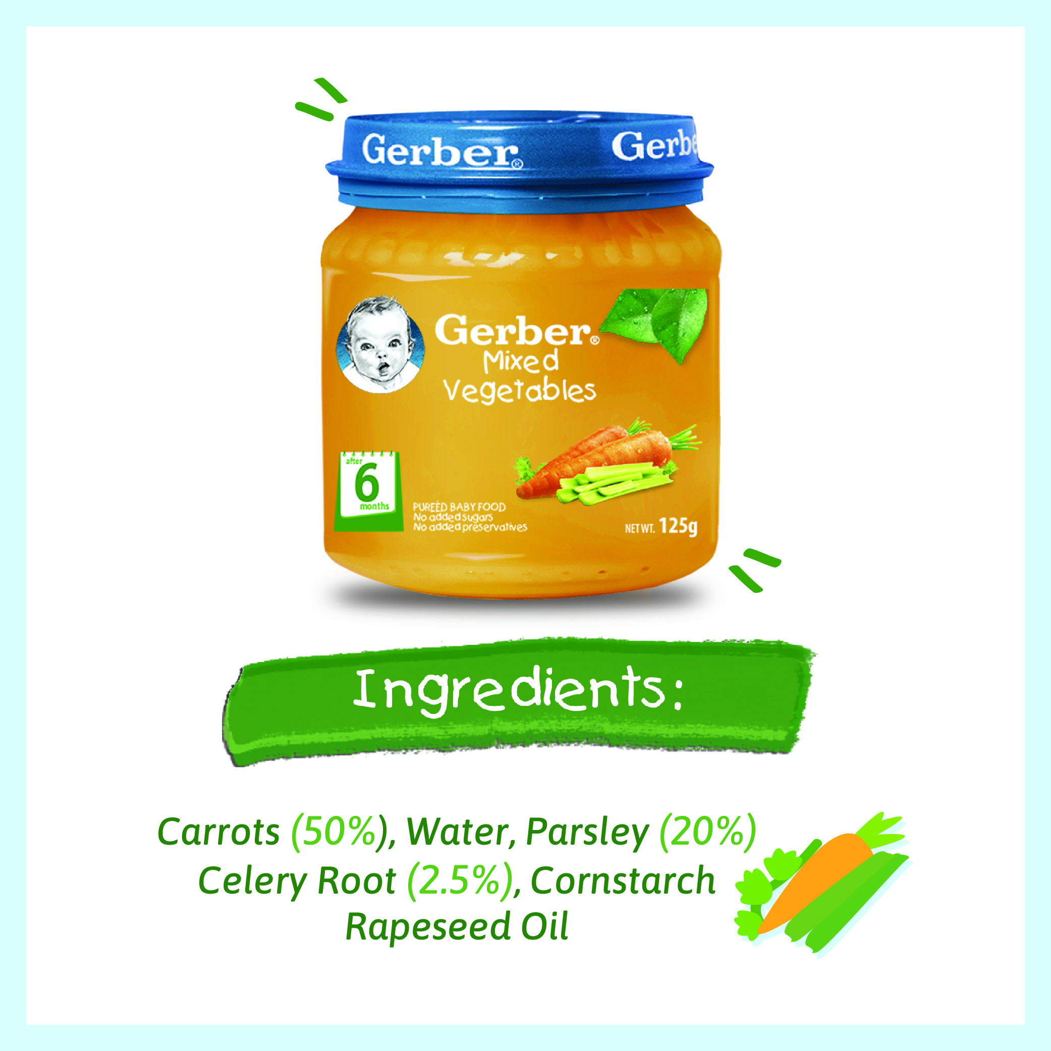 gerber mixed vegetables