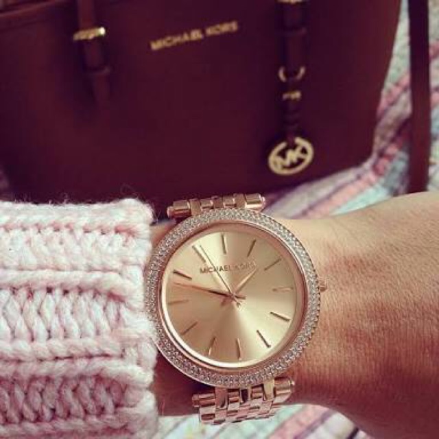 mk darci rose gold