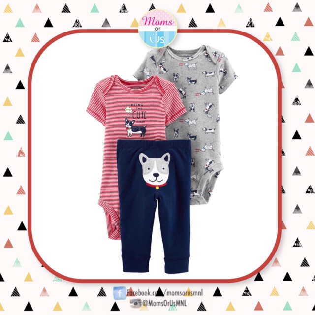 carters baby boy 3 piece set