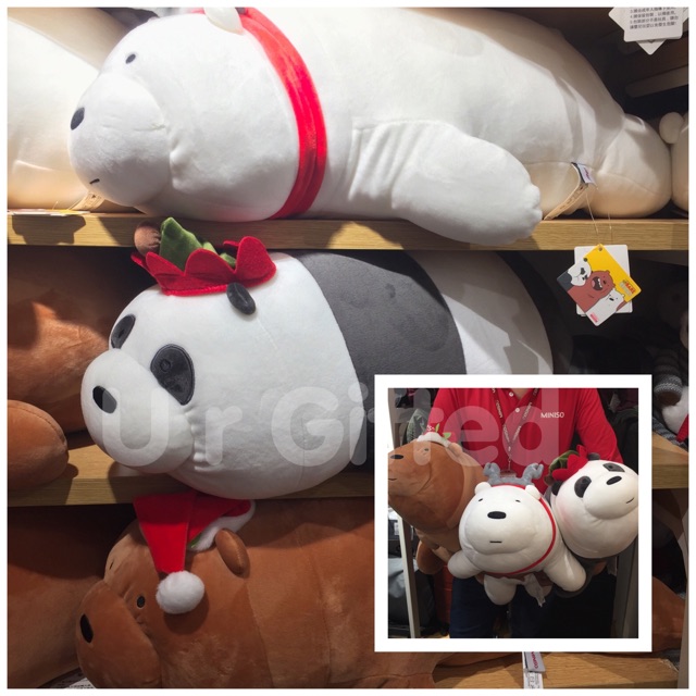 we bare bears doll miniso