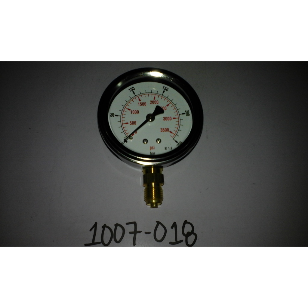 Pressure Gauge 2.5 In Pressure Range Bottom Con. Brass Socket 1/4 BSP S ...