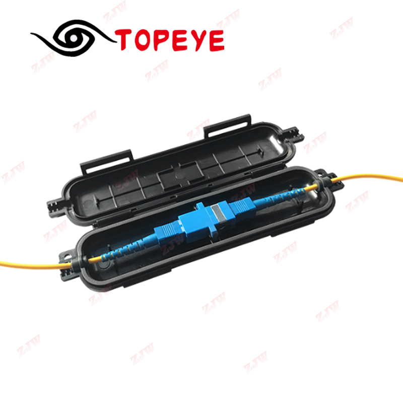 FTTH Fiber Drop Cable Protection Box Waterproof SC Connector Heat