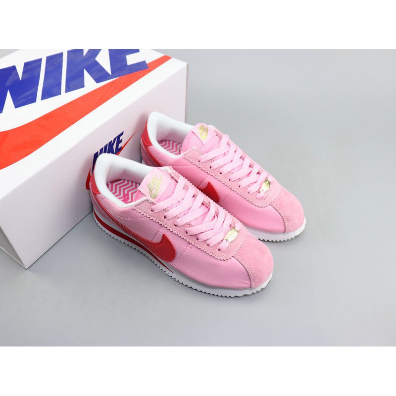 nike cortez pink and red