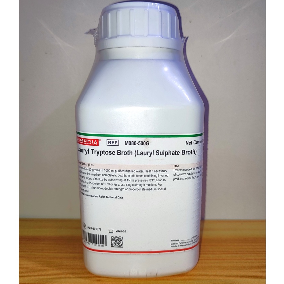HIMEDIA Lauryl Sulfate Broth (Lauryl Tryptose Broth) 500g for