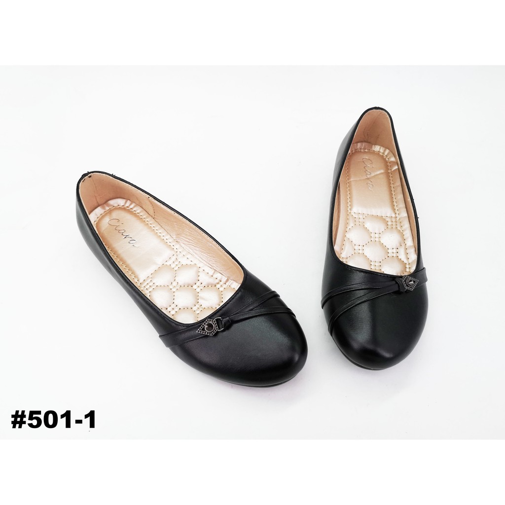 womens black leather flat shoes