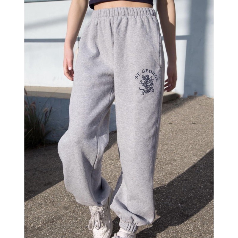 george khaki pants elastic waist