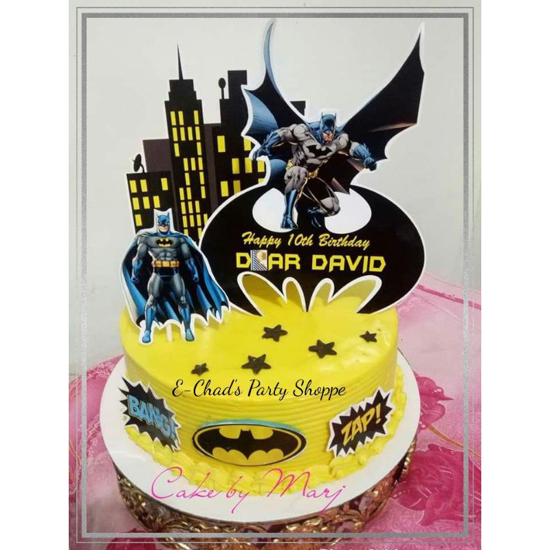 BATMAN Cake Topper Set Shopee Philippines