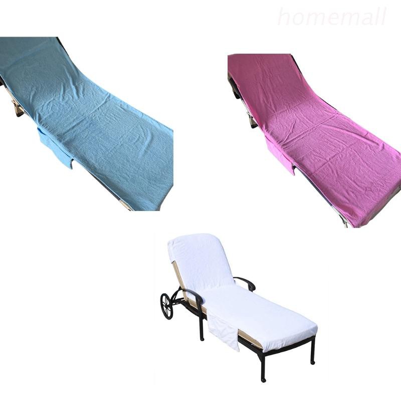 Ho Microfiber Terry Cloth Chaise Lounge Chair Cover Beach Bath Towel With Side Pocket For Pool Sun Lounger Sunbathing Shopee Philippines