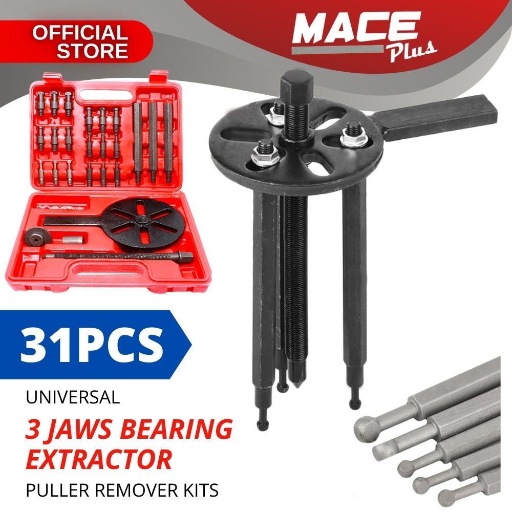 31PCS Universal 3 Jaws Bearing Extractor Puller Remover Tools Threejaw