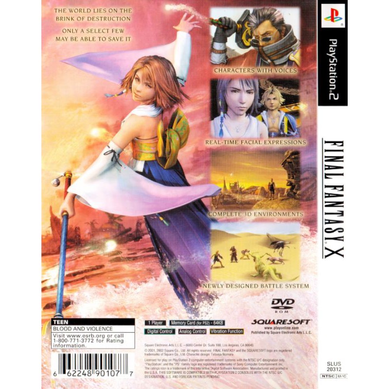 Ps2 Playstation 2 Final Fantasy X Ps2 Games Playstation 2 Shopee Philippines