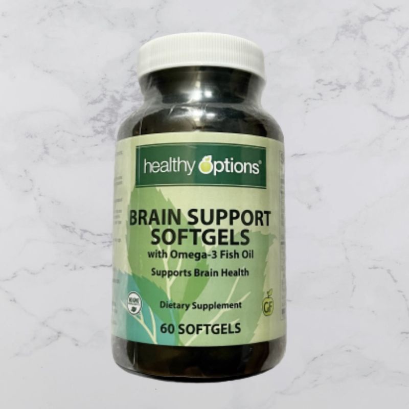 Healthy Options Brain Support with Omega3 Fish Oil 60sg Shopee
