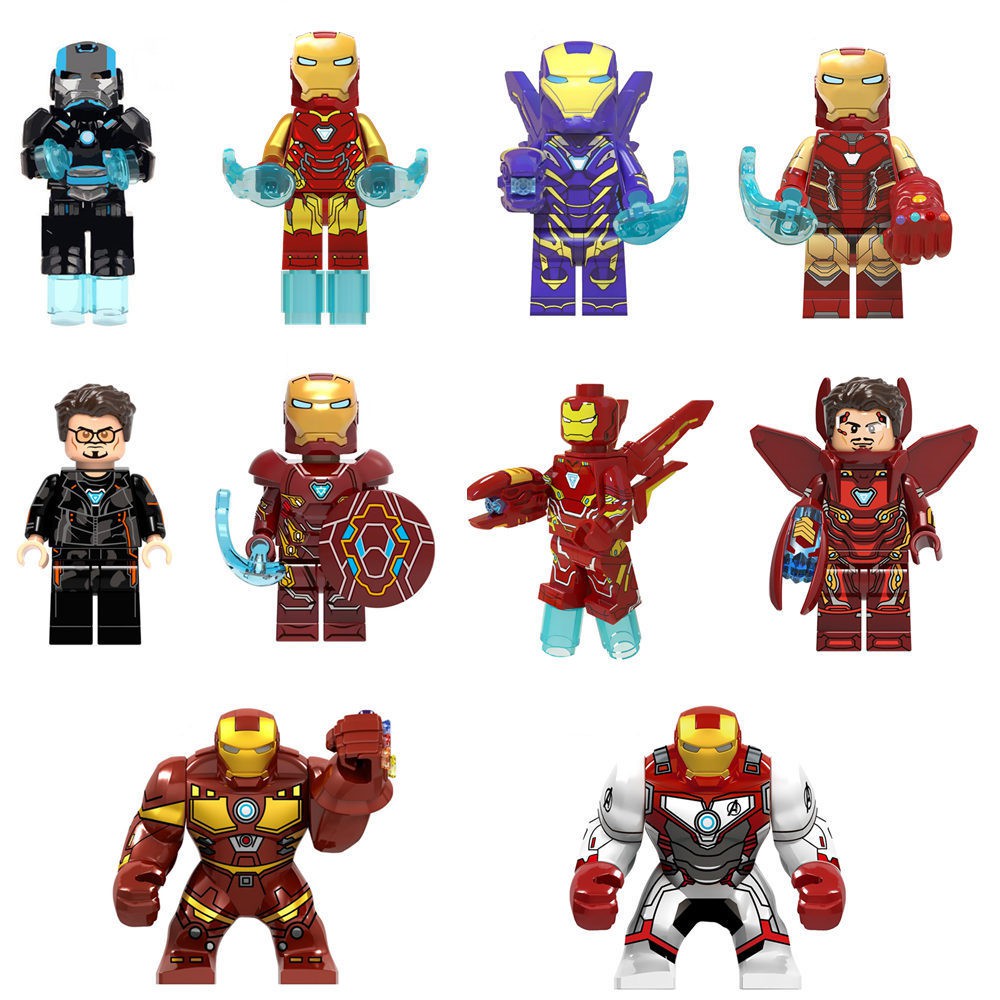 10pcs Iron Man Ironman Minifigures Set 