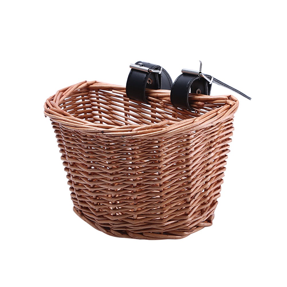 wicker bike basket