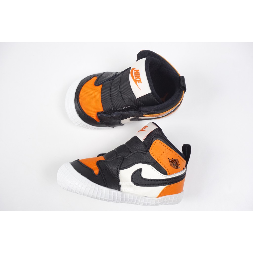 jordan 1 crib bootie orange