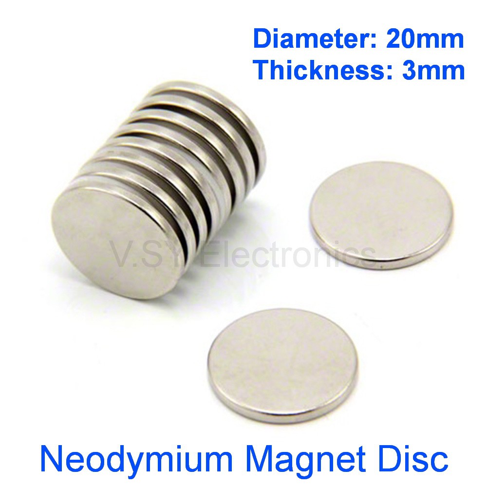 20pcs Round Disc Magnets 25 mm x 2 mm  N50 Grade Rare Earth Neodymium Magnets 