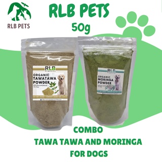 50 grams Tawa Tawa Powder for Dogs and 50 grams Moringa Powder for Dogs Overall Health Food Toppers