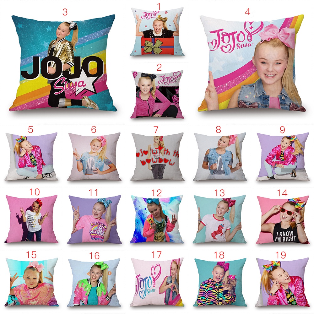 The Lovely Happy Girl Jojo Siwa Jojo Siwa Smile Girl Printed Pillow ...