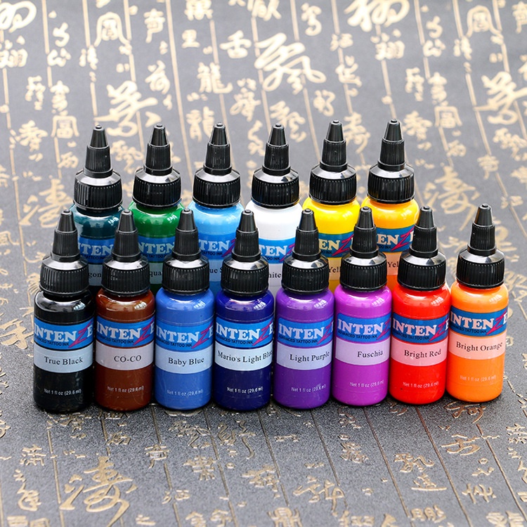 Domestic INTENZE Tattoo Ink 35ml Transparent New Label 14 Colors Optional Tattoo  Ink Pigment Beauty Makeup Tool | Shopee Philippines