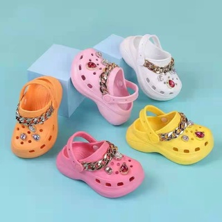 New Bae Clogs HighHeels Slipper For Kids with Free Chain And Jibbits Design