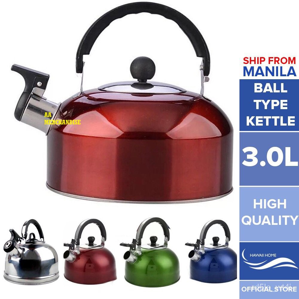 AA Merchandise 3L Stainless Whistle Kettle Water Kettle Easy to Boil
