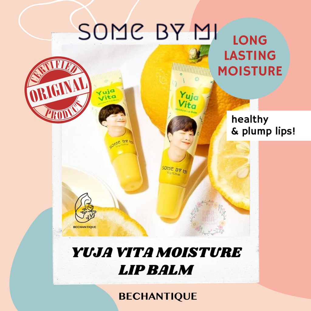Original Some By Mi Yuja Vita Moisture Lip Balm 10g / Somebymi