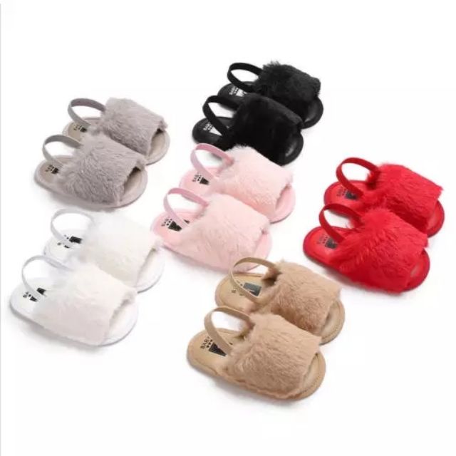 infant fluffy slippers