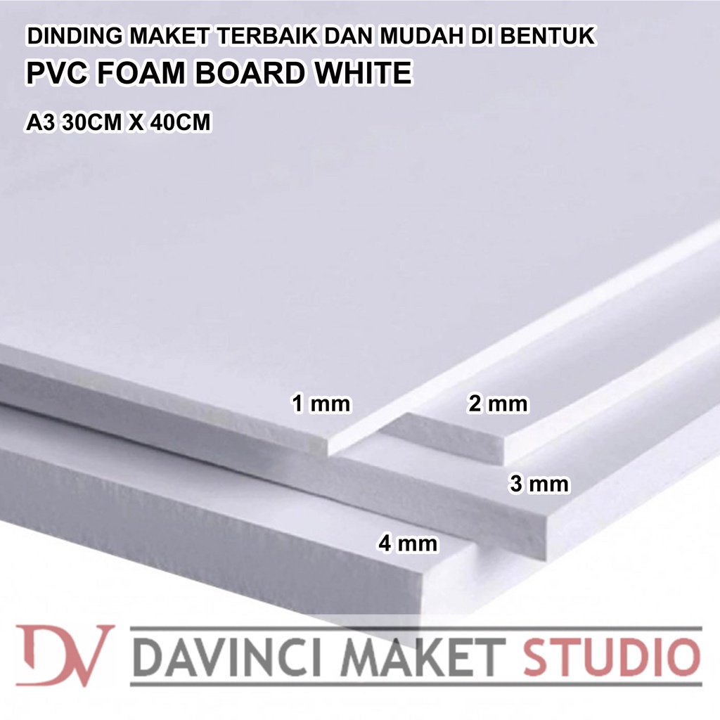 A3 PVC Foam Board PVC Cardboard 1mm 2mm 3mm 4mm 5mm 30cm x 40cm