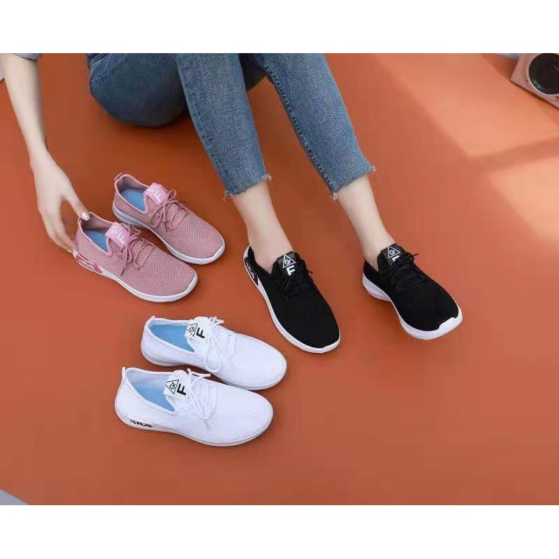 Fashion slip on soprts rubber shoes for women | Shopee Philippines