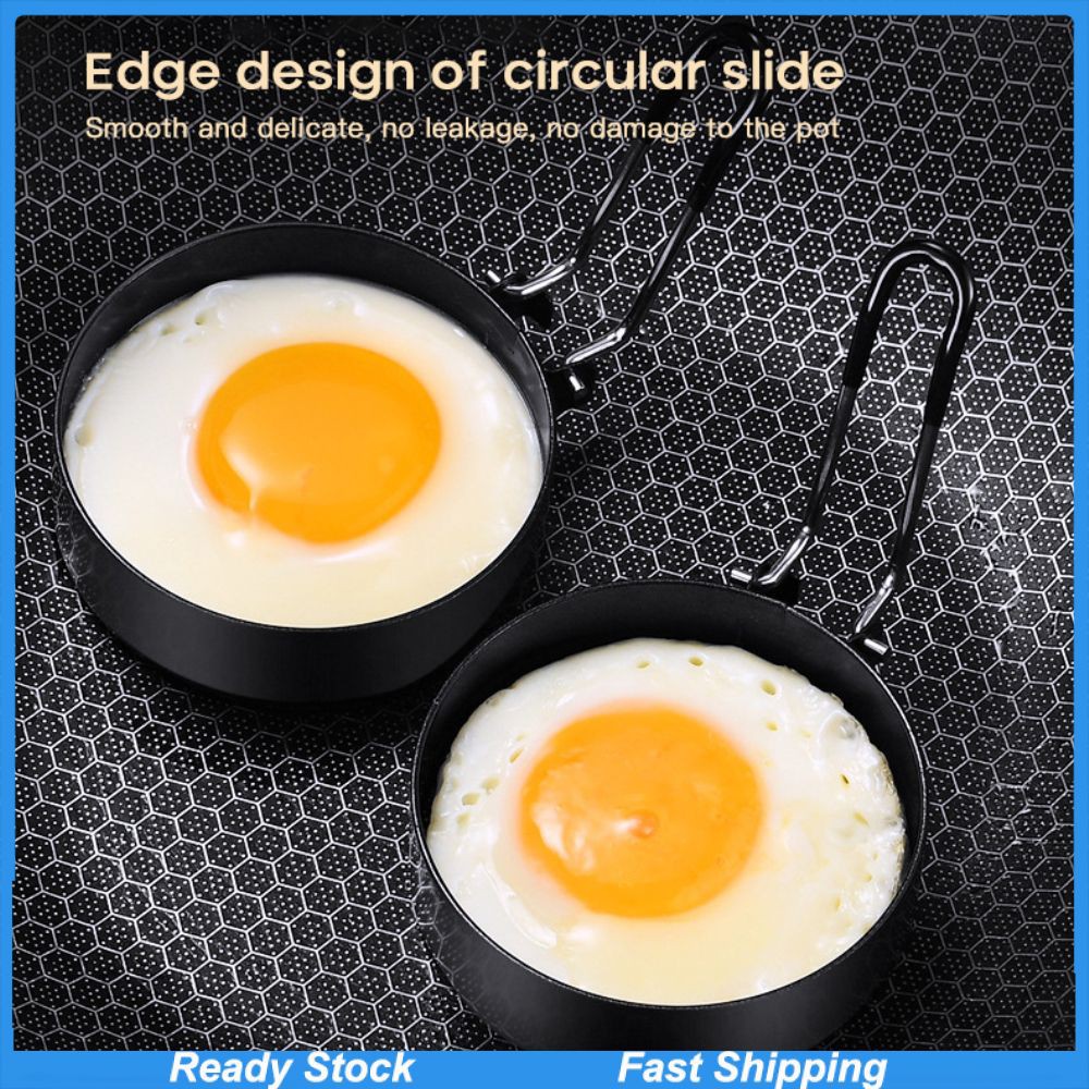 Ready Stainless Steel Non-stick Fried Egg Mold Poached Egg Round Fried