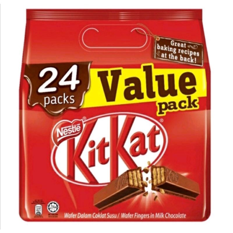 Nestle Kitkat Value Pack Share Bag 408g (24 pieces x 17g) Shopee