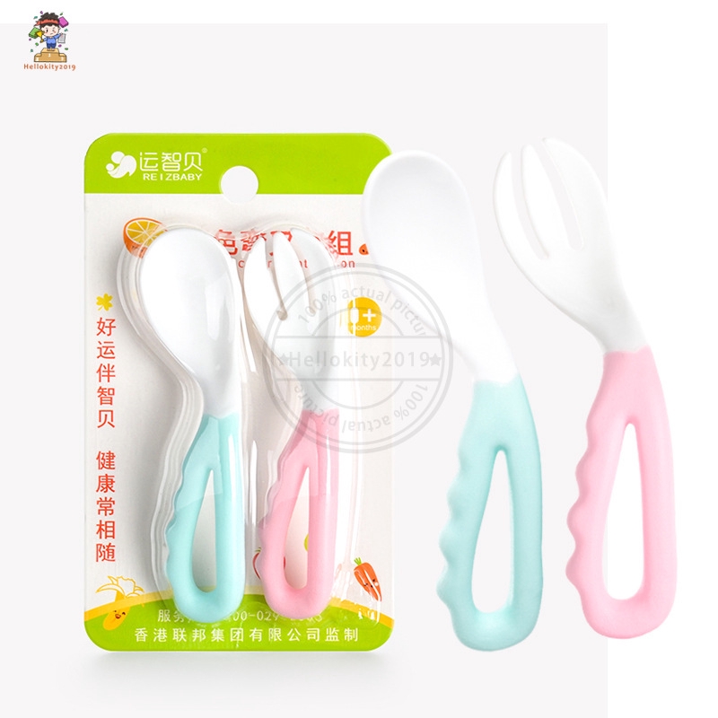 curved handle baby spoon plastic