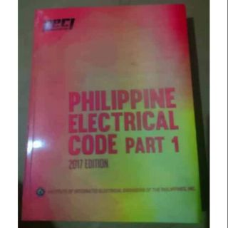 PHILIPPINES ELECTRICAL CODE Part 1 2017 Edition | Shopee Philippines