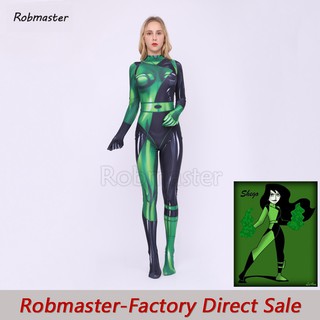 Movie Super Villain Kim Possible Female Shego Costume Lycra Spandex Halloween Cosplay Shego Bodysuit Shopee Philippines