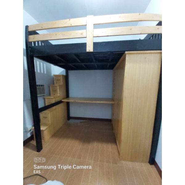 Loft Bed Best S And, Double Bed Frame With Desk Underneath The Floors