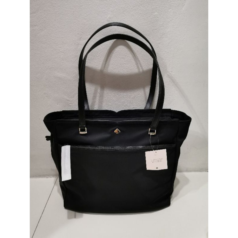 Bnwt Authentic Kate Spade Jae Large Black Nylon Tote Bag | Shopee  Philippines