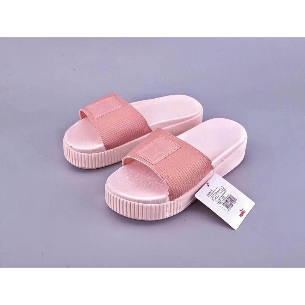 puma fenty slippers pink