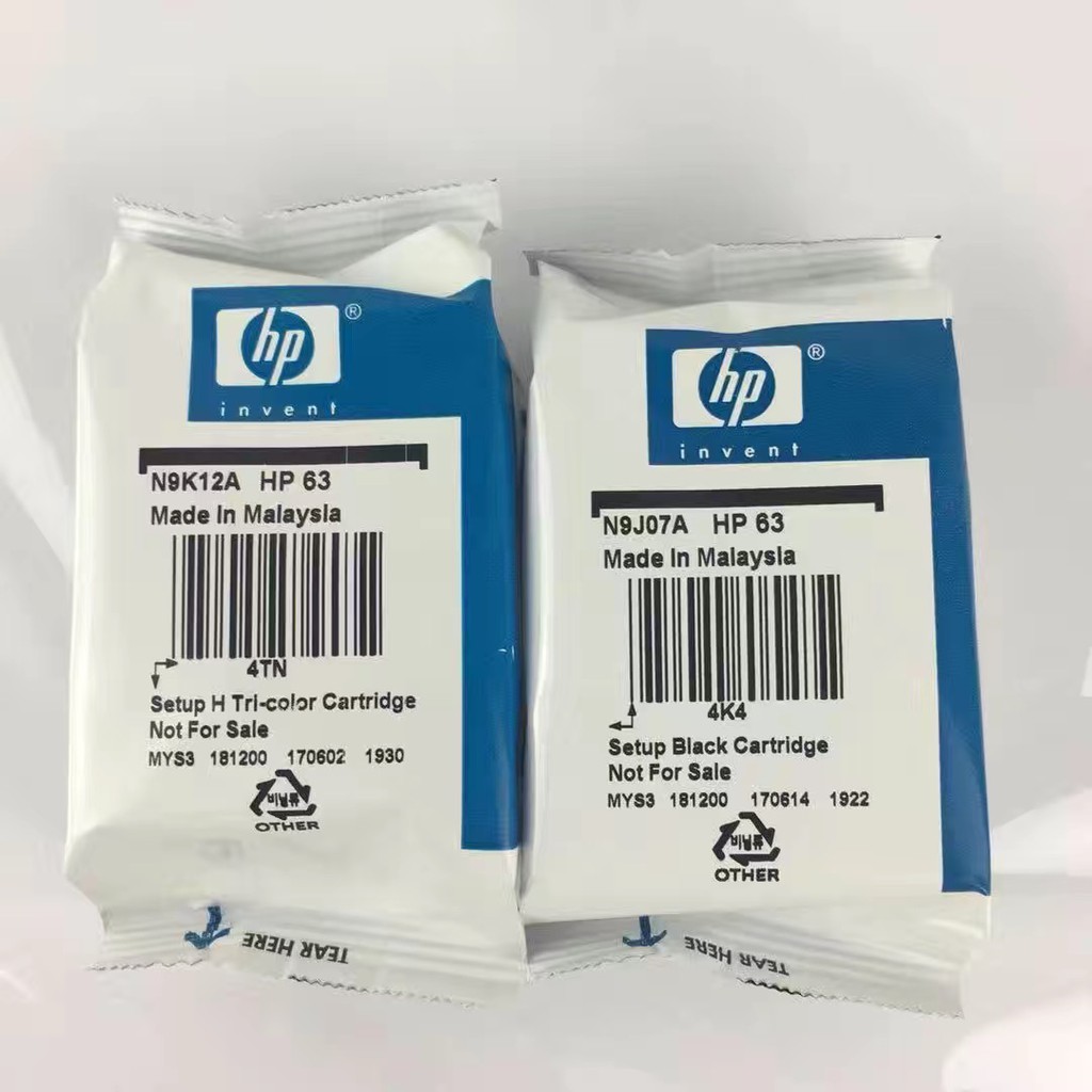 hp 63 setup black cartridge