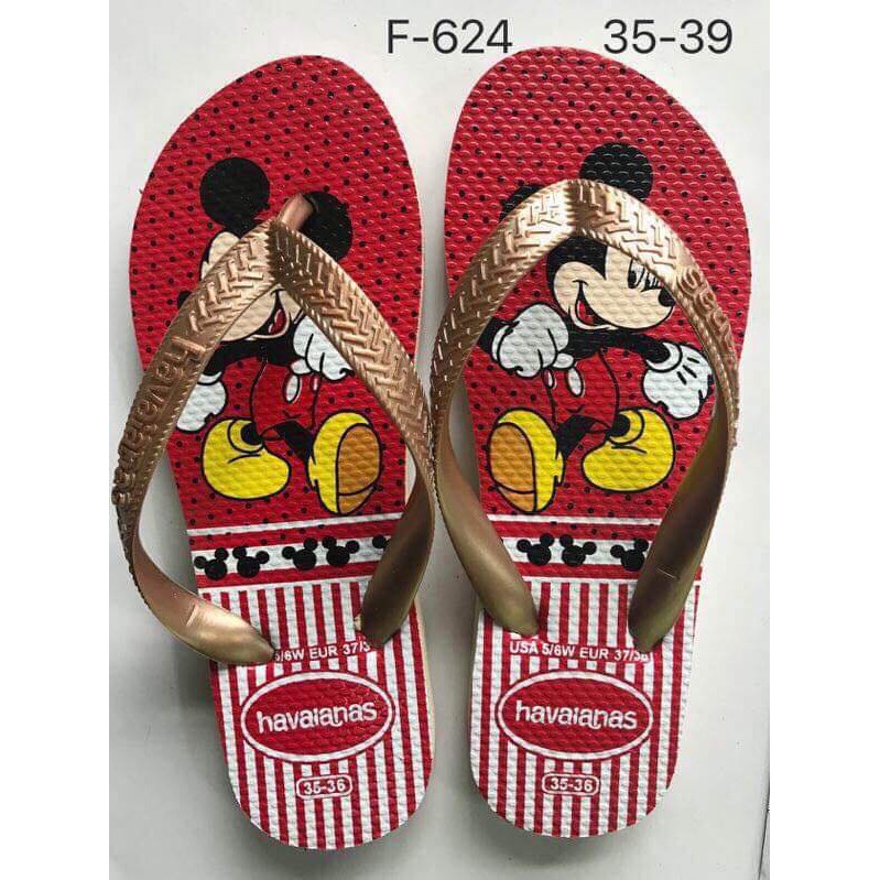 havaianas mickey mouse design