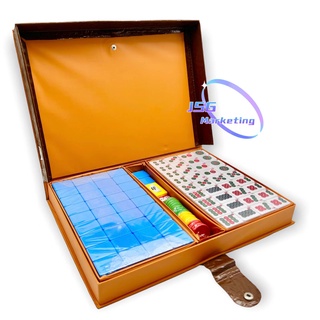Mahjong Set With Number Blue Standard Size Blue