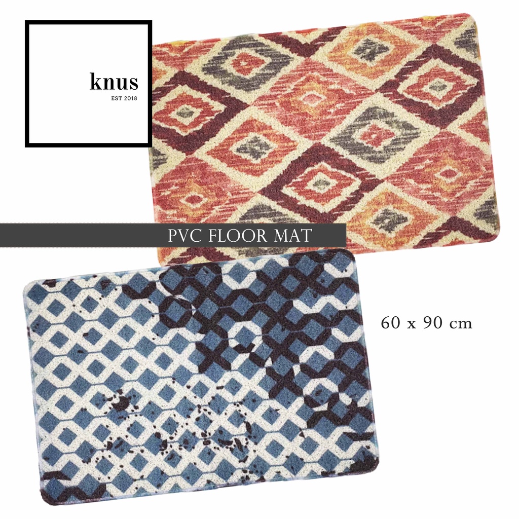 Doormat Rug PVC Floor Mat Waterproof Nonslip Entrance Bedroom Bathroom