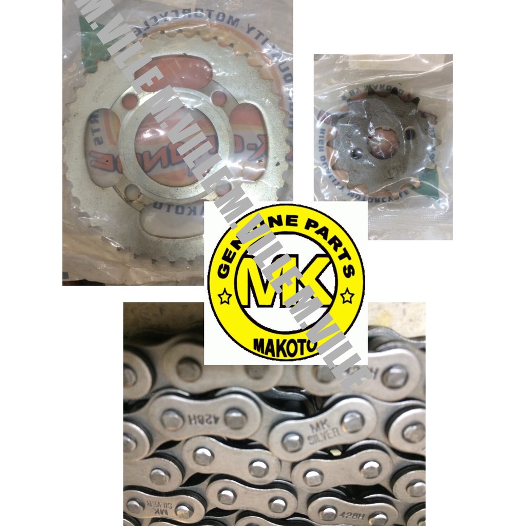 SYM Bonus or RCS 125 chain sprocket set (replacement) Shopee Philippines