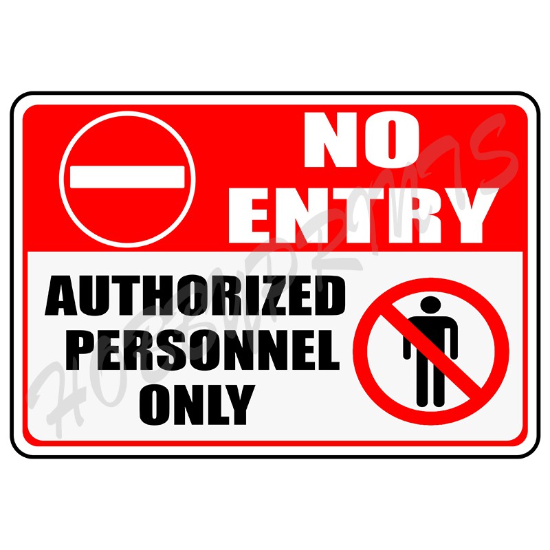 Laminated Signages | No Entry | Signage | Sign Boards | Shopee Philippines