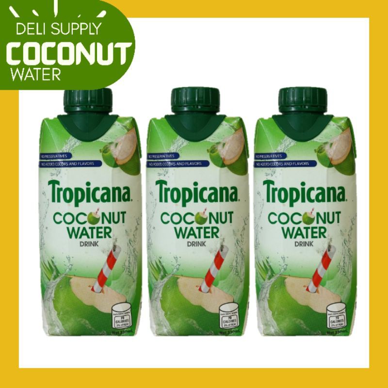 330 ML 1 LITER TROPICANA COCONUT WATER DRINK SMALL PACK Shopee